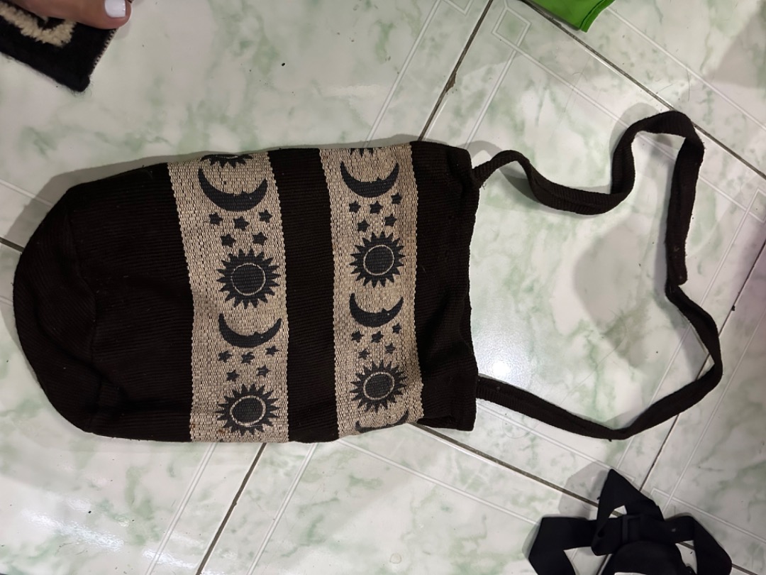 Rue Boho Sling Bag: Black main image 1
