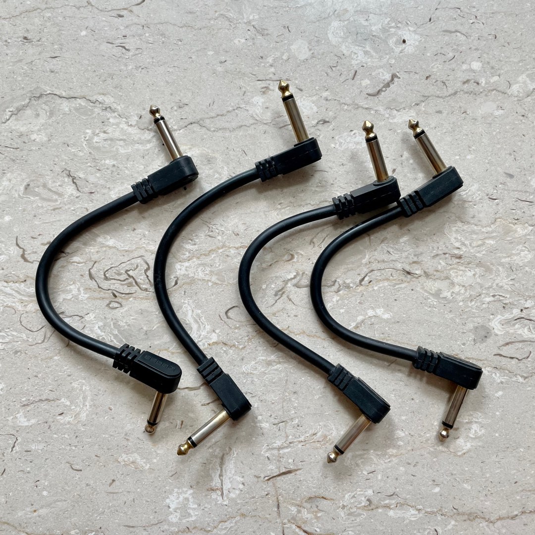 BOSS PATCH CABLES x 4, Hobbies & Toys, Music & Media, Musical