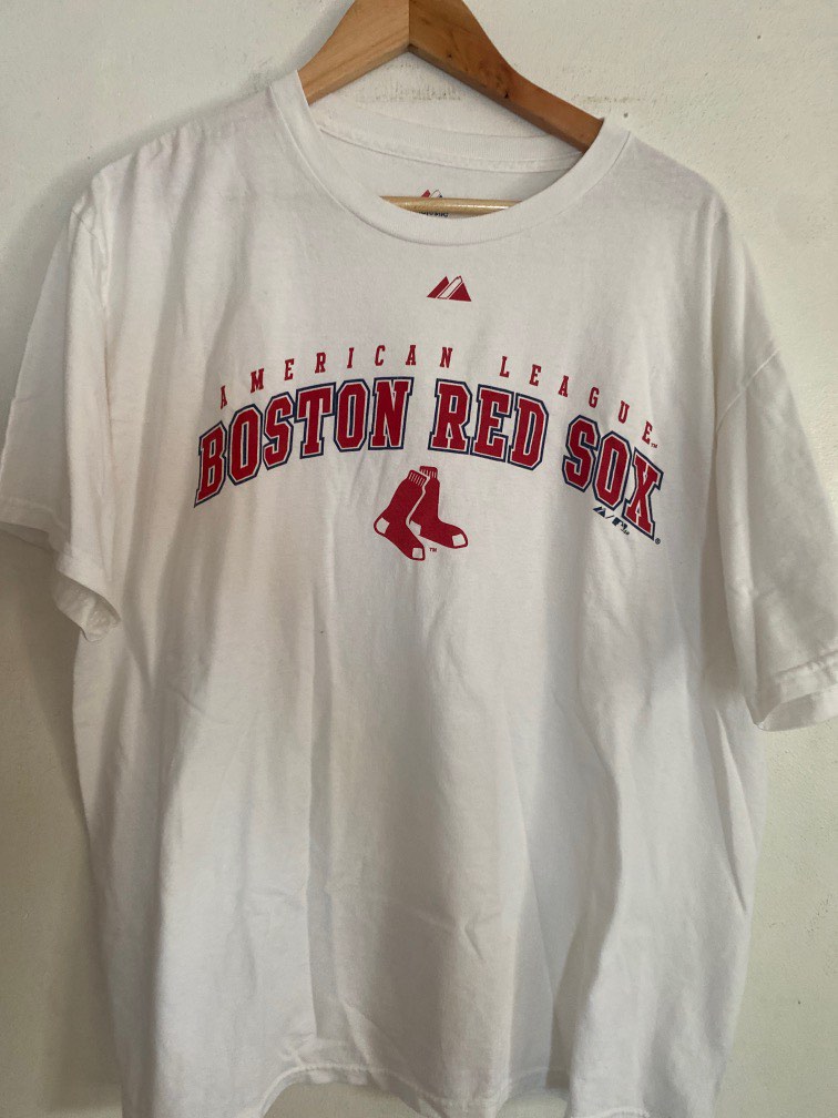 BOSTON RED SOX Official Men's Majestic Vintage 80s V-Neck Pullover Jersey  Sz 2XL