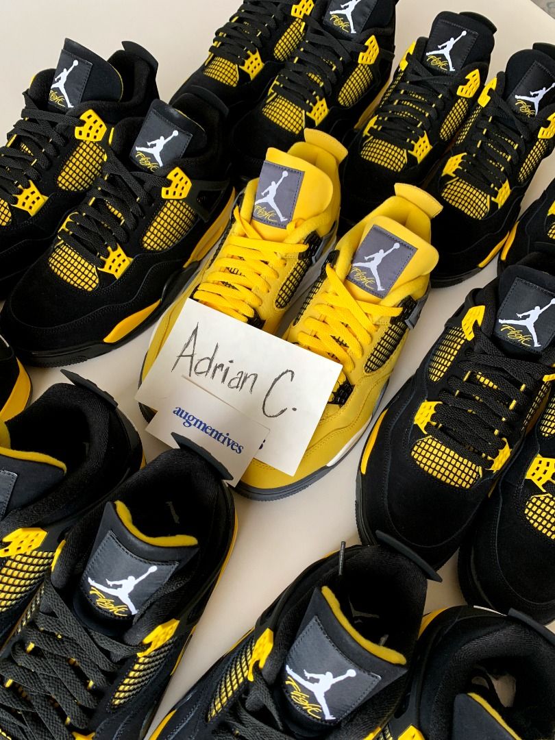 Jordan 4 thunder and lightning clearance