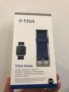 Brand New Authentic Fitbit Blaze Classic Accessory Band Replacement Watch Straps in Blue Small