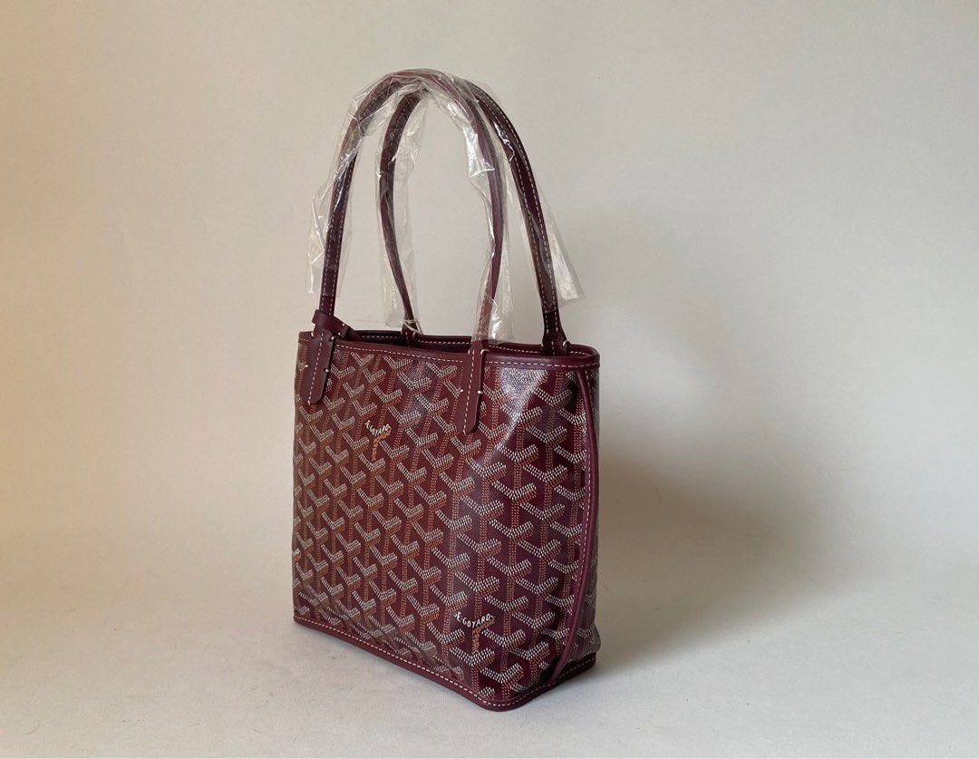 Goyard Anjou Tote Mini Bordeaux in Purple