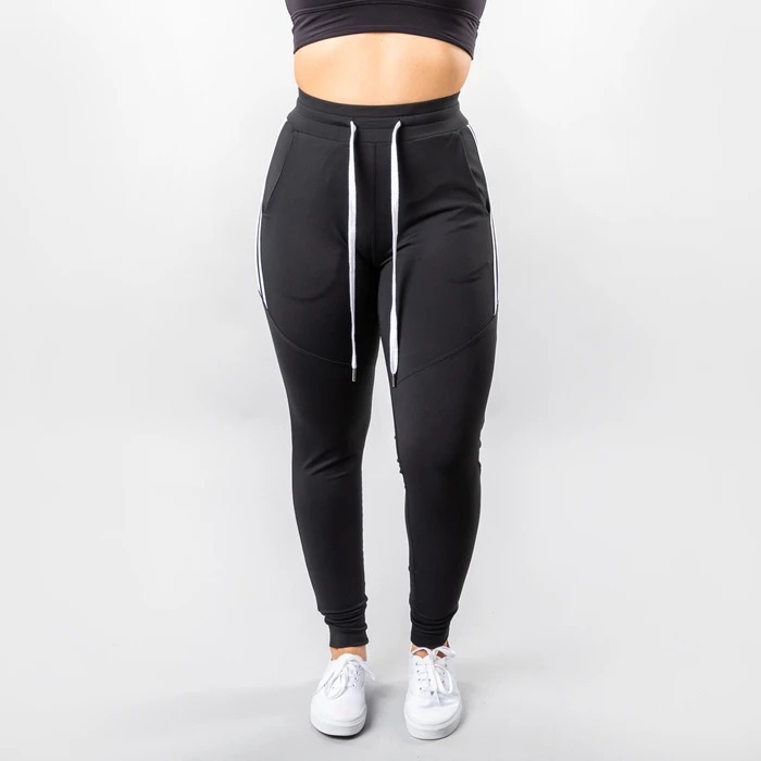 Pre loved Buffbunny Stripe Jogger Black S Women s Fashion Activewear on Carousell