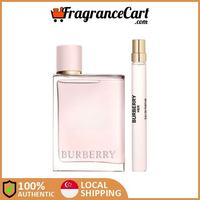 Burberry Her EDP Pcs Gift Set for Women (100ml 10ml Travel