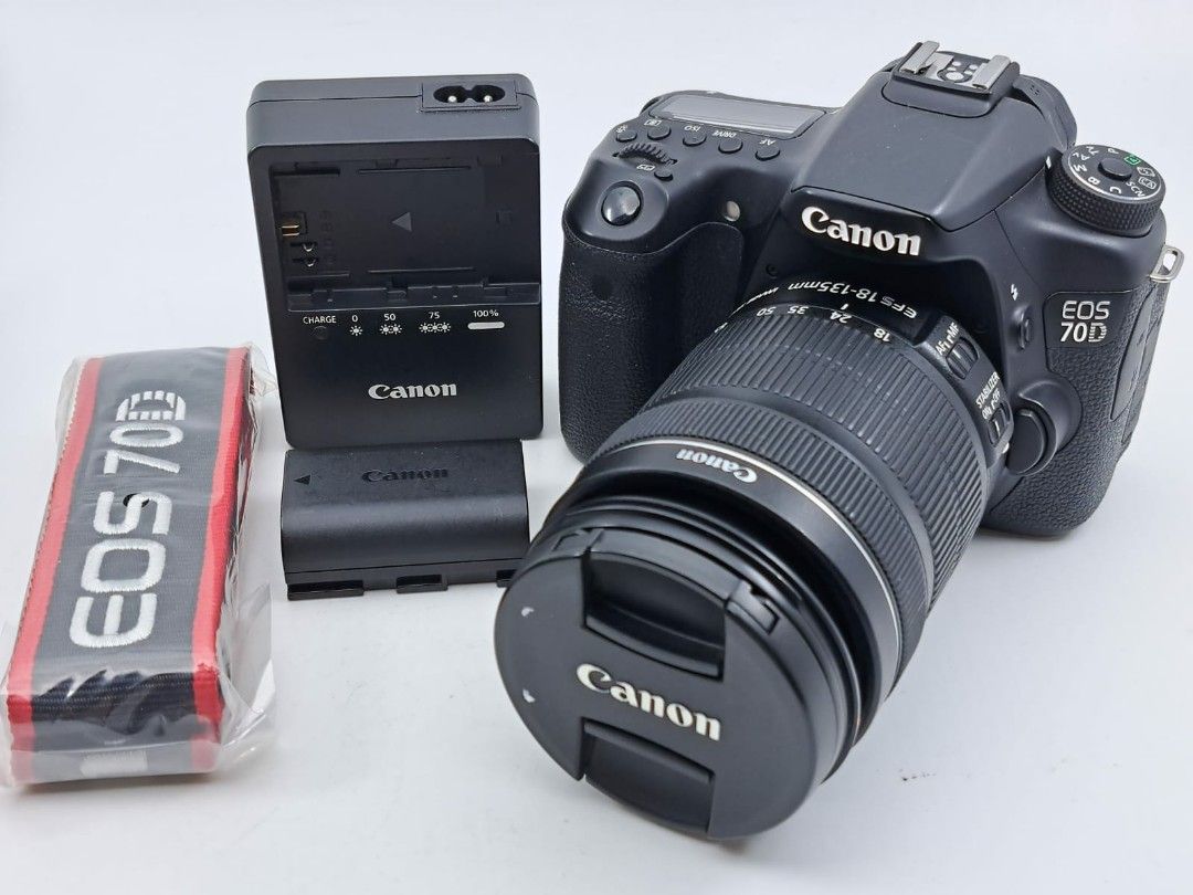 Canon EOS 70D kit 18-135mm IS, 攝影器材, 相機- Carousell