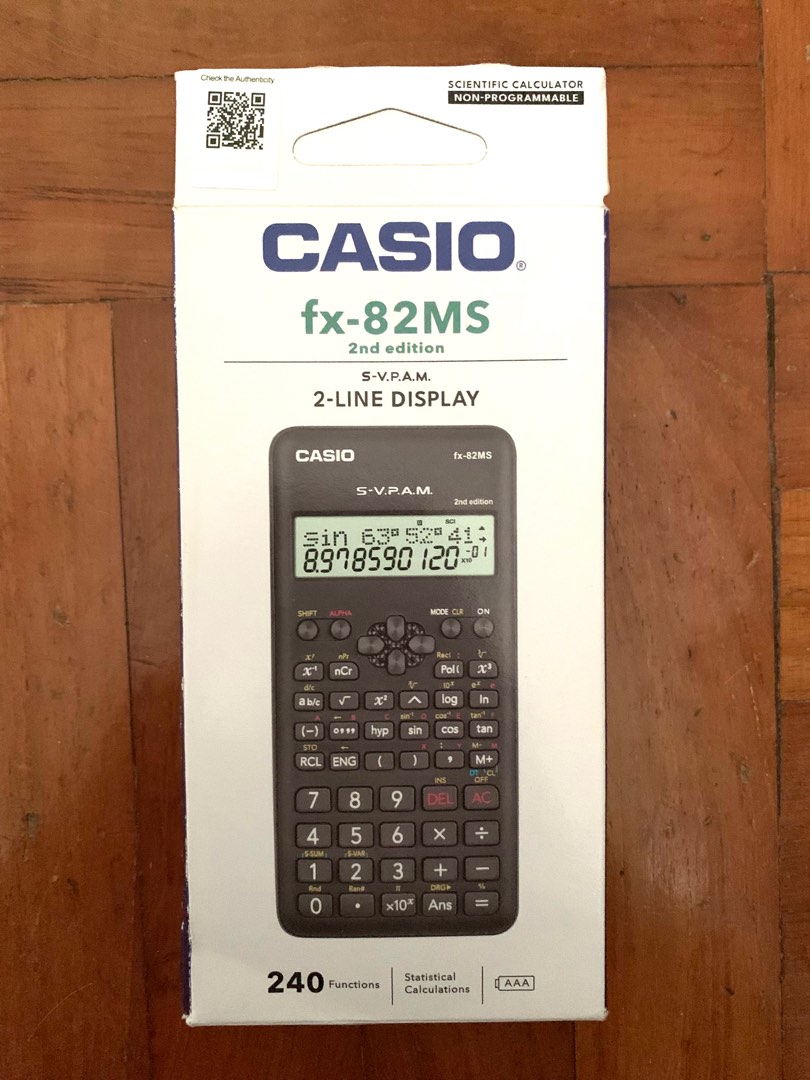 CASIO fx-82MS, Hobbies & Toys, Stationery & Craft, Stationery & School ...