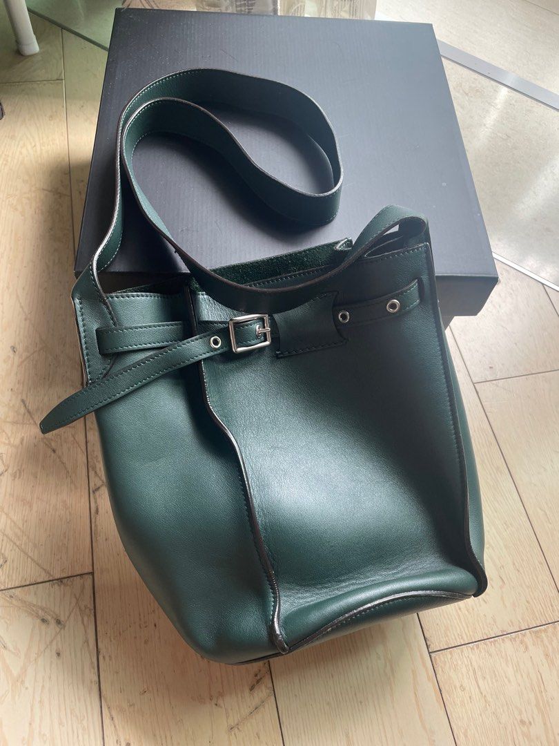 Celine green bucket bag Clearance