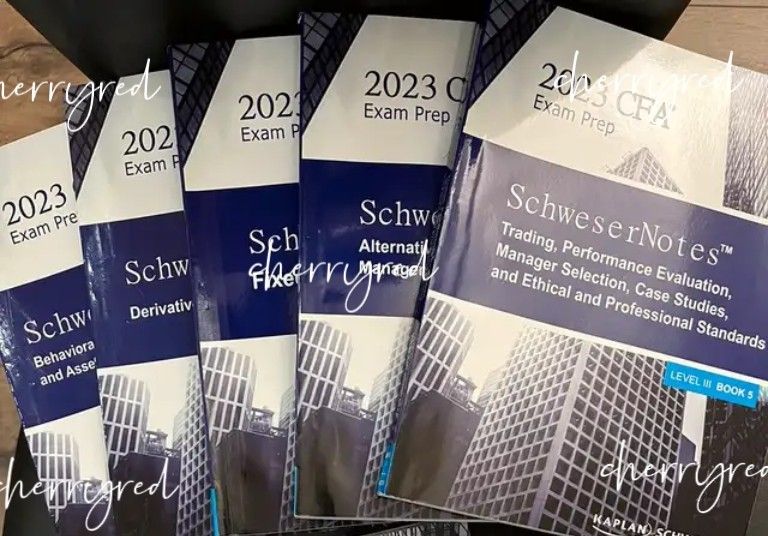 CFA 2023 (Level 1 / 2 /3 ) Kaplan Schweser Notes 送quicksheet