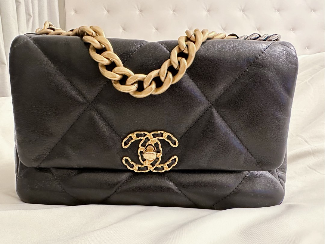 Chanel 19 (Black) AUTHENTIC, Luxury, Bags & Wallets on Carousell