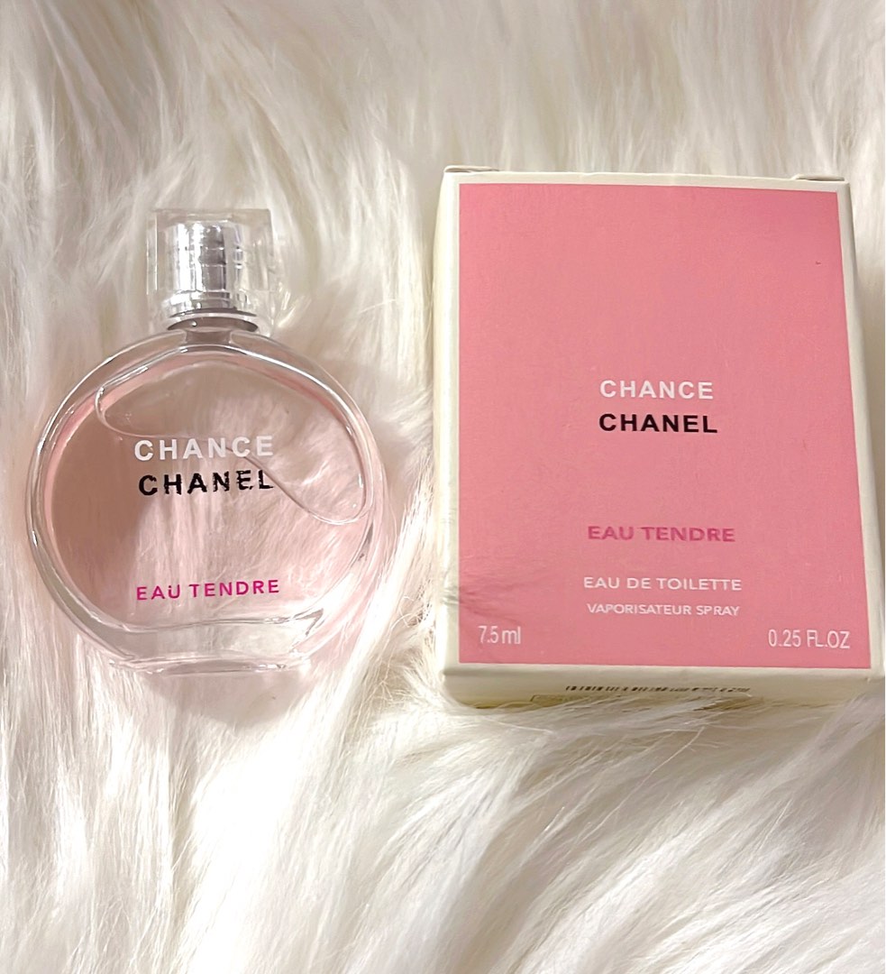 3pc) Chanel CHANCE EAU TENDRE 7.5ml tester, Beauty & Personal Care