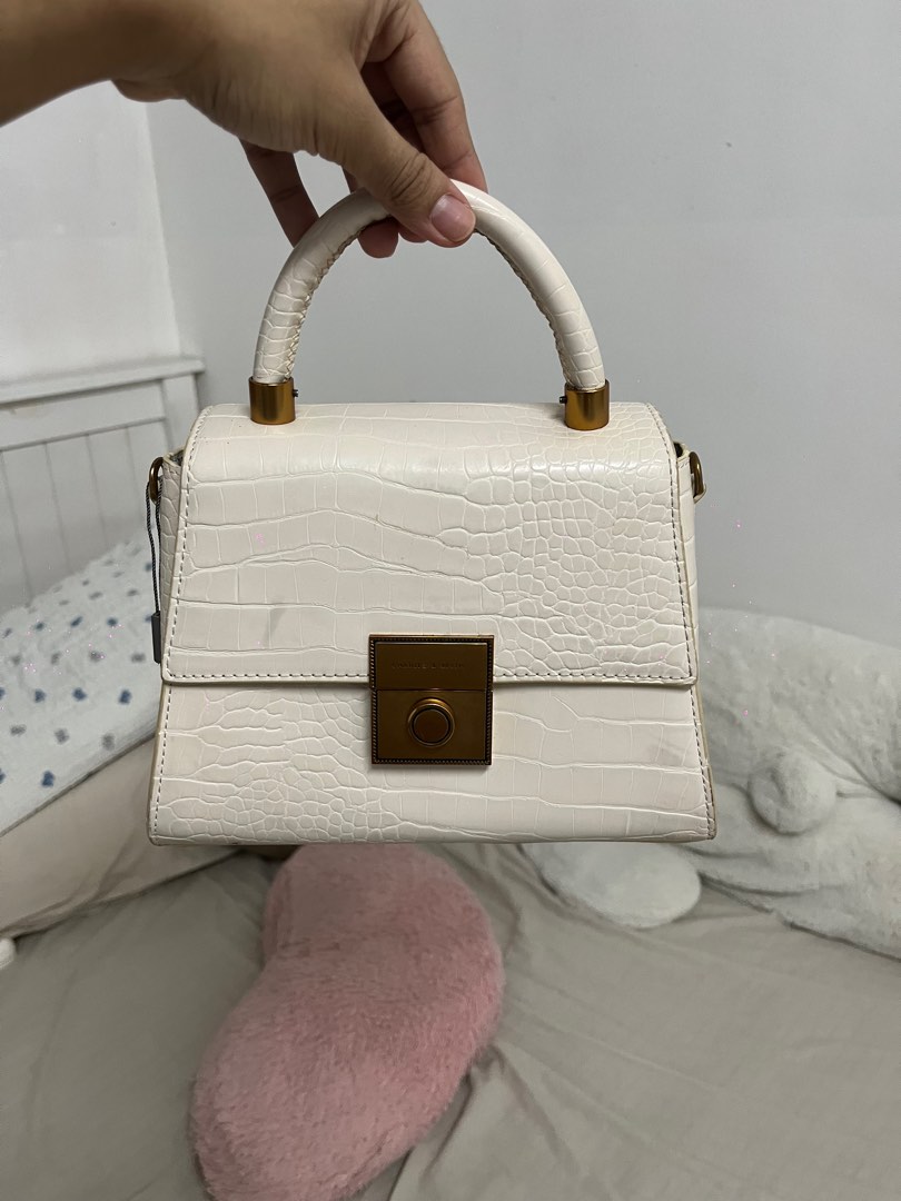 Charles and hotsell keith white handbag