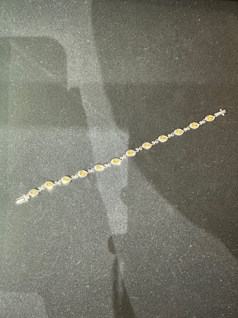 White gold citrine bracelet new arrivals