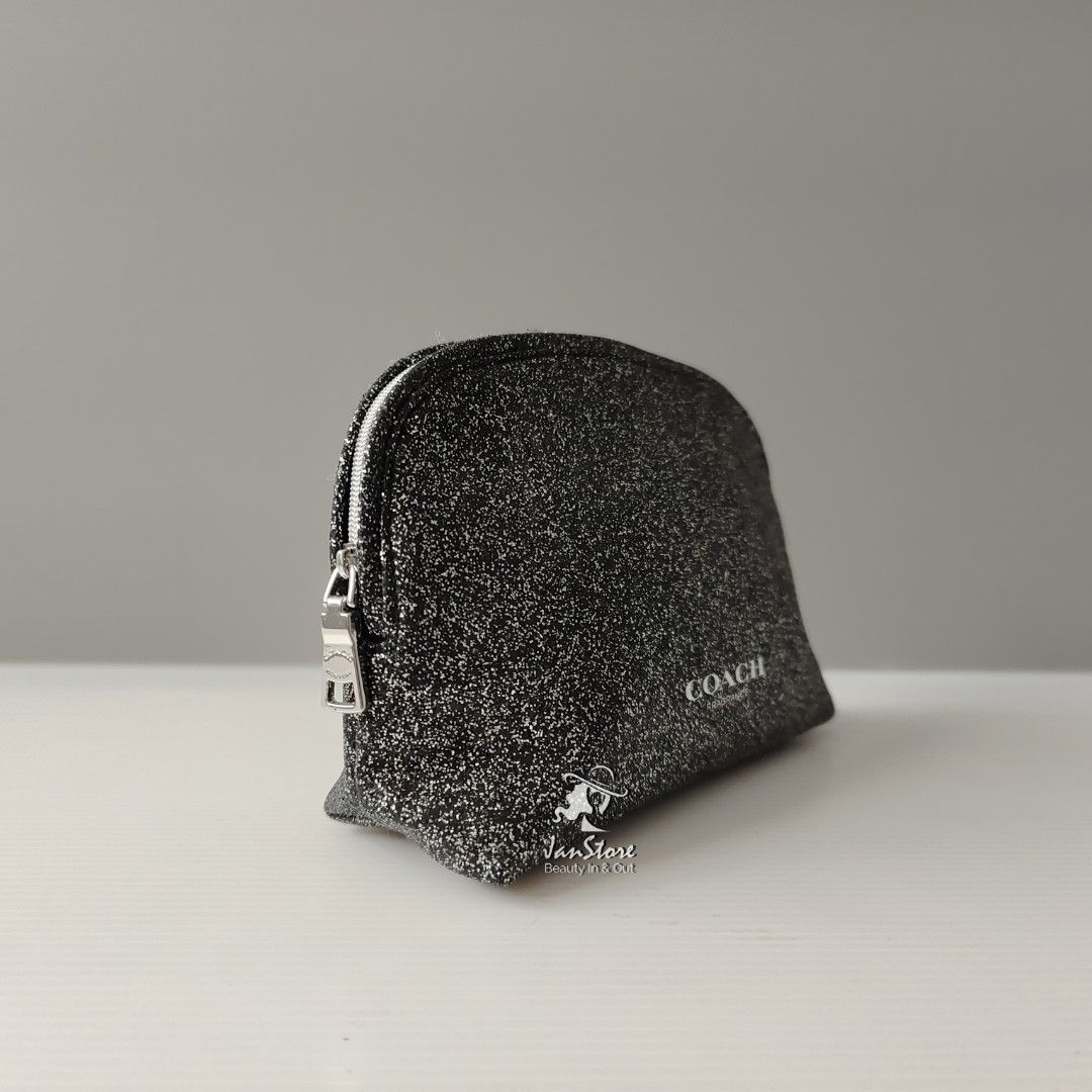 Coach Fragrance Glitter Makeup Travel Pouch Women s Fashion Bags