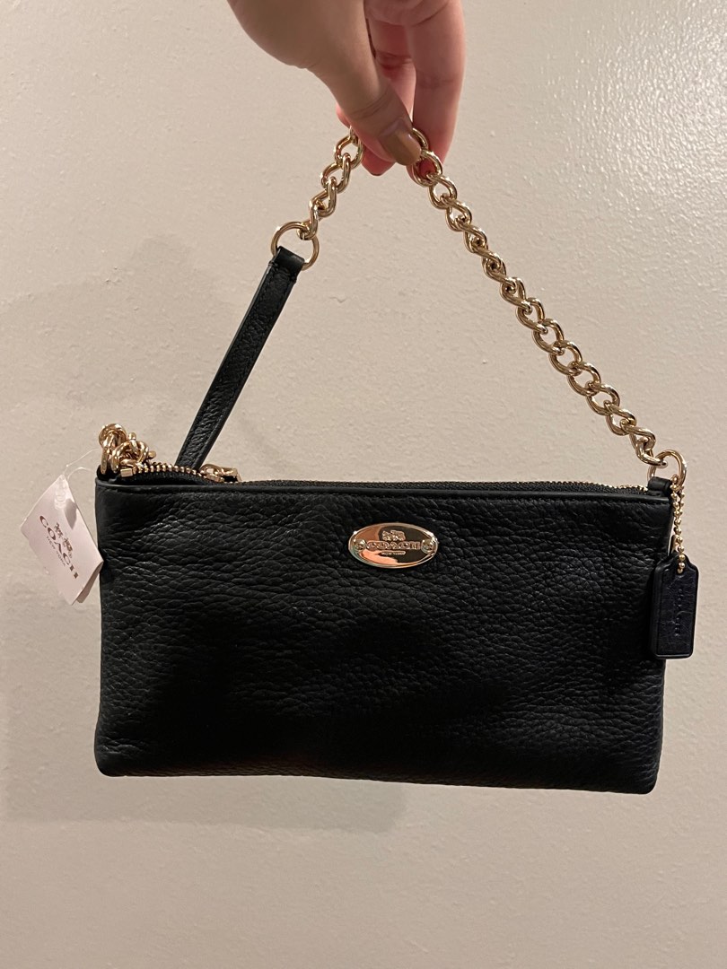 Coach QUINN bag in black, Luxury, Bags & Wallets on Carousell