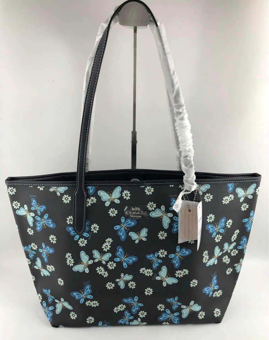 Coach butterfly tote sales