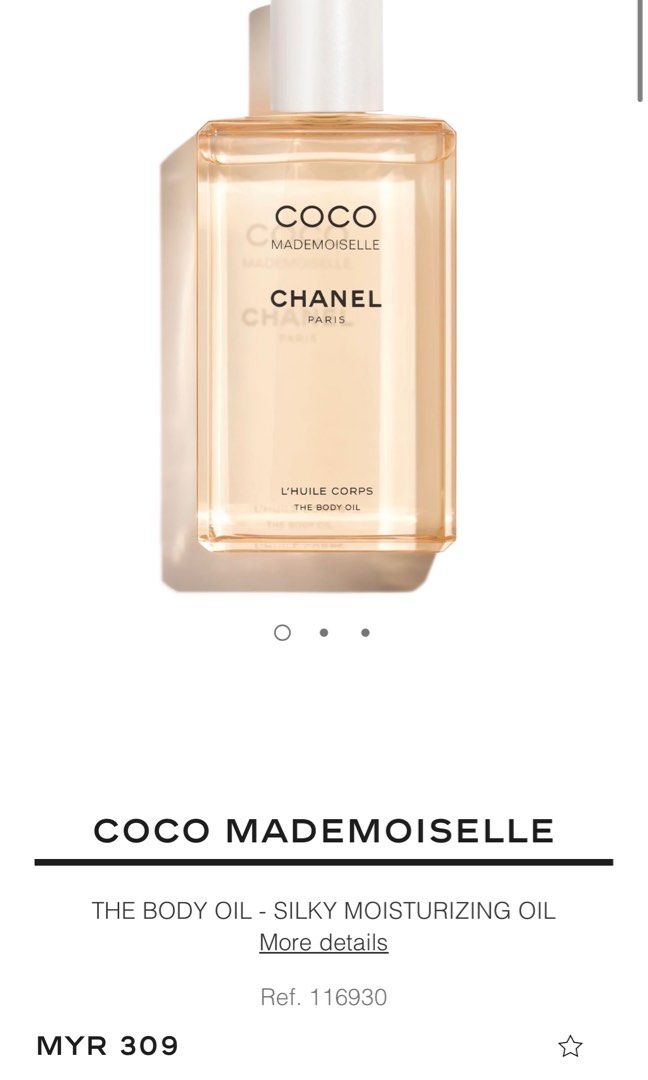 Coco Mademoiselle Body Oil, Beauty & Personal Care, Bath & Body, Body Care  on Carousell