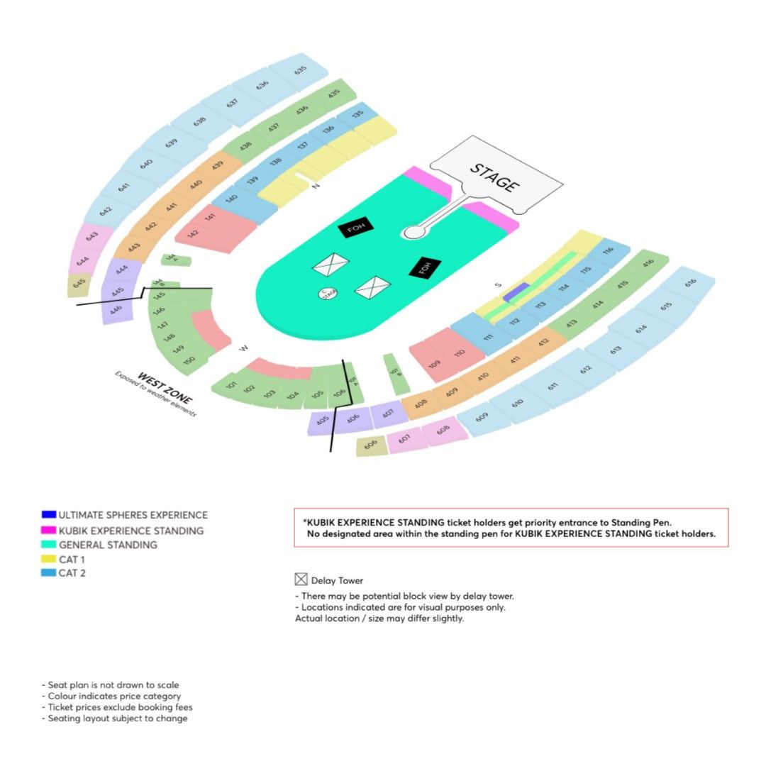 Coldplay Singapore Concert Tickets! CAT 1, Tickets & Vouchers, Event ...