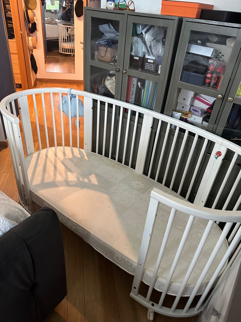 Complete Set Stokke Bed junior and regular size, Babies & Kids, Baby