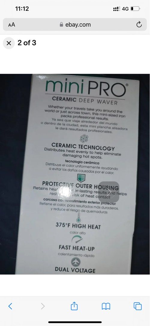 Conair mini pro store ceramic deep waver