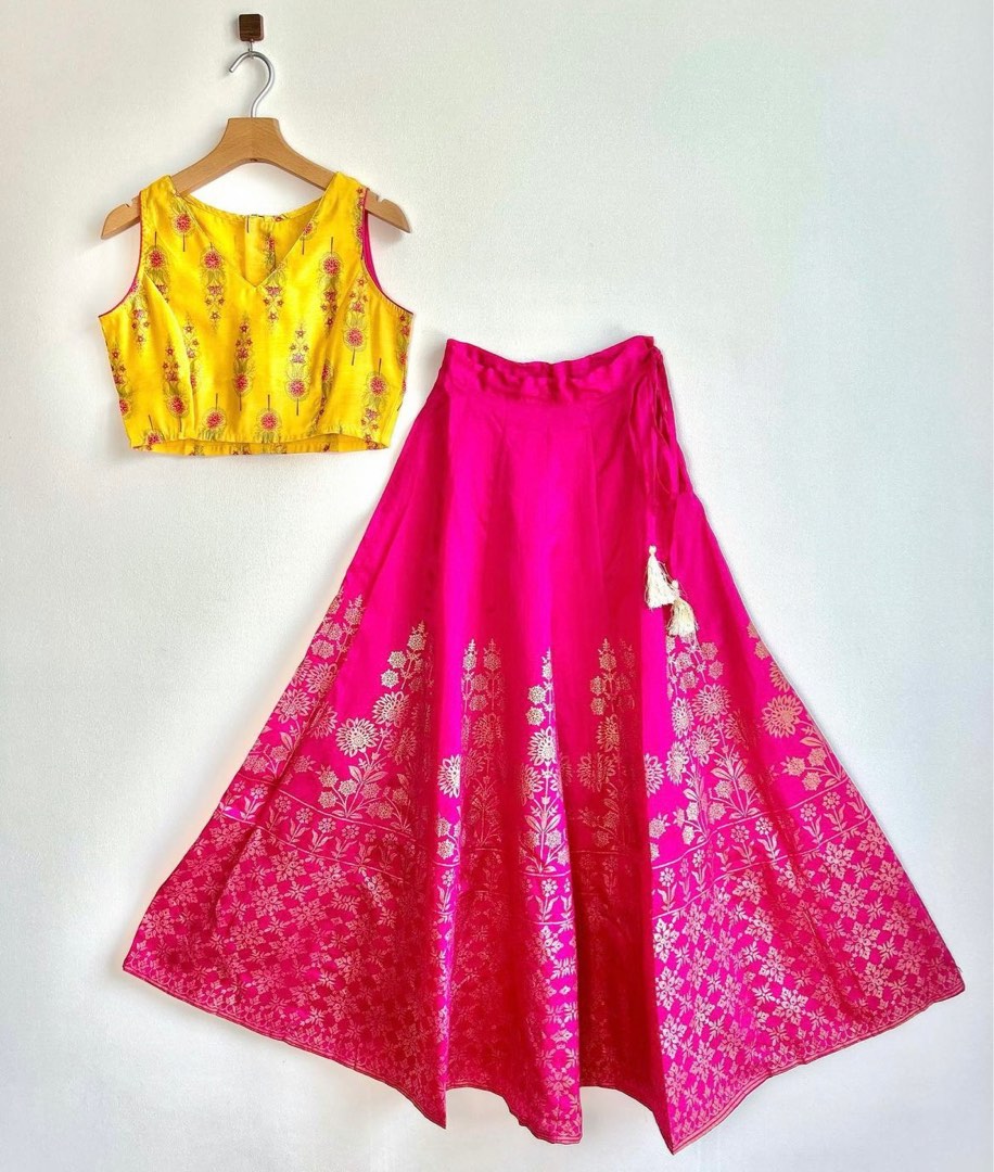 Contrast Coord Set/ Lehenga, Women's Fashion, Dresses & Sets