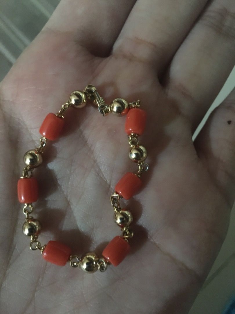 Coral bracelet for baby girl top