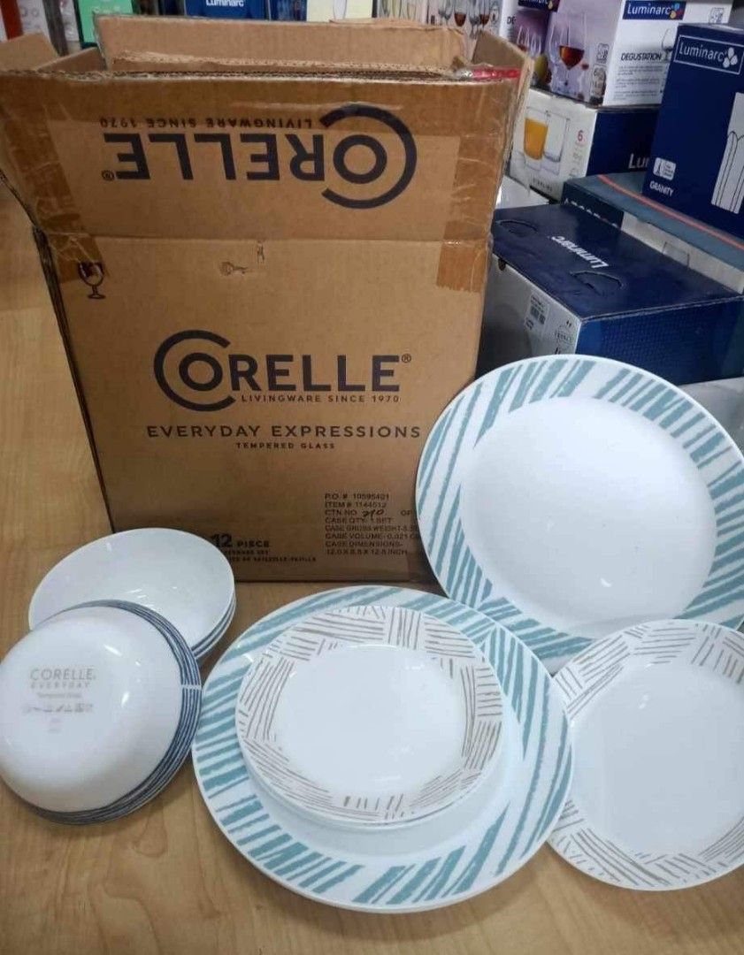 Corelle 12pc dinner set