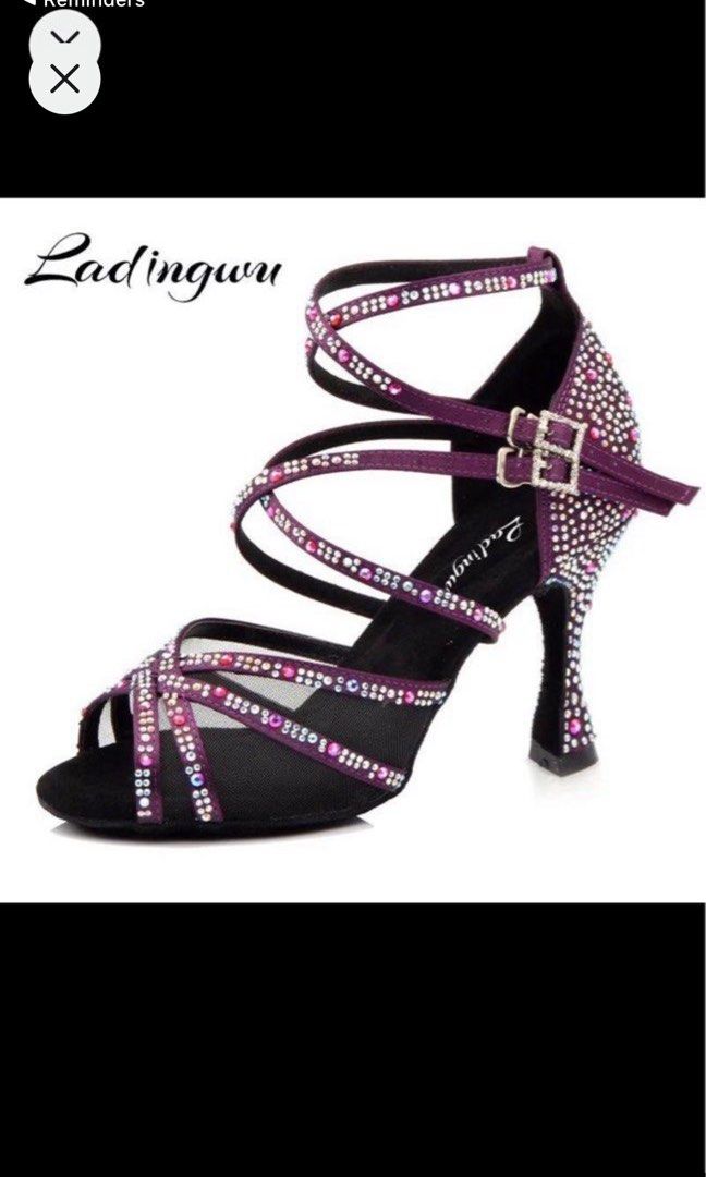 Purple ballroom dance shoes store