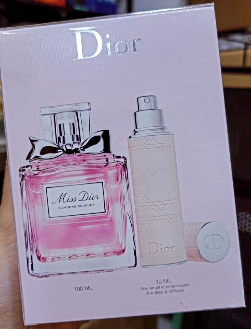 Miss Dior Blooming Bouquet by Christian Dior for Women 2 Piece Set  Includes: 3.4 oz Eau de Toilette Spray + 0.34 oz Travel Spray Refillable 