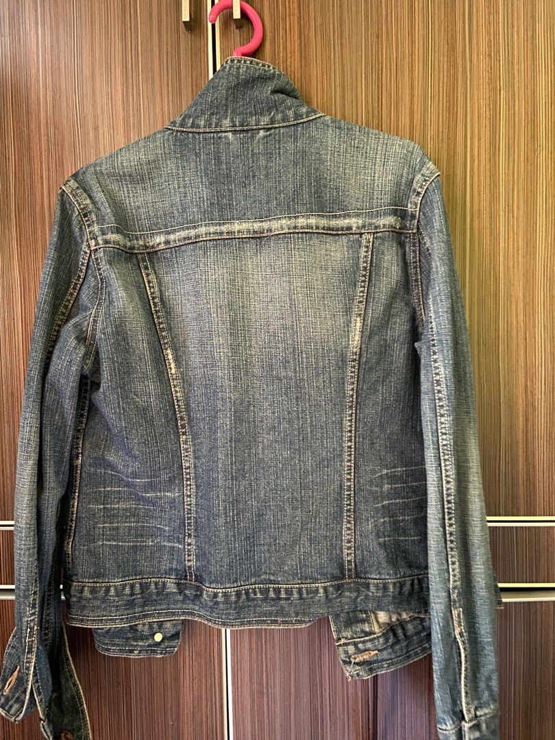 White denim top jacket dorothy perkins