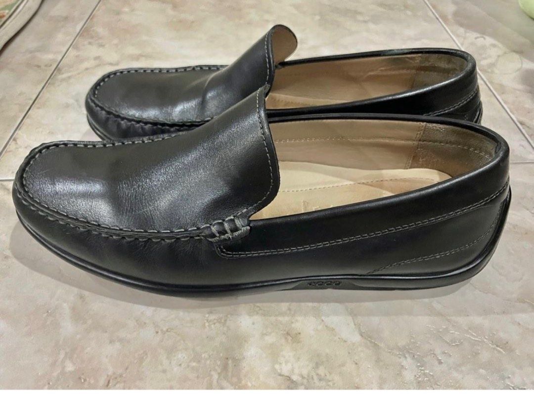 Ecco mens black loafers store
