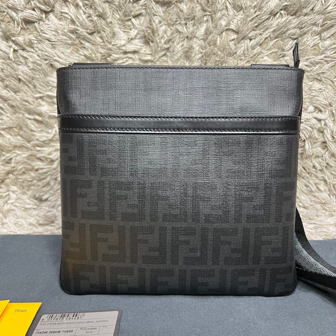 Fendi FF Logo Crossbody Bag Fesyen Pria Tas Dompet Dompet di