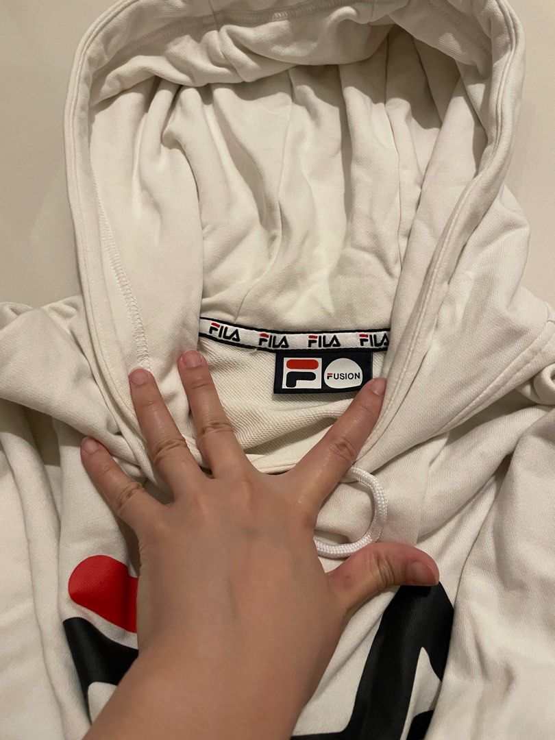 Fila hoodie 2025 womens white
