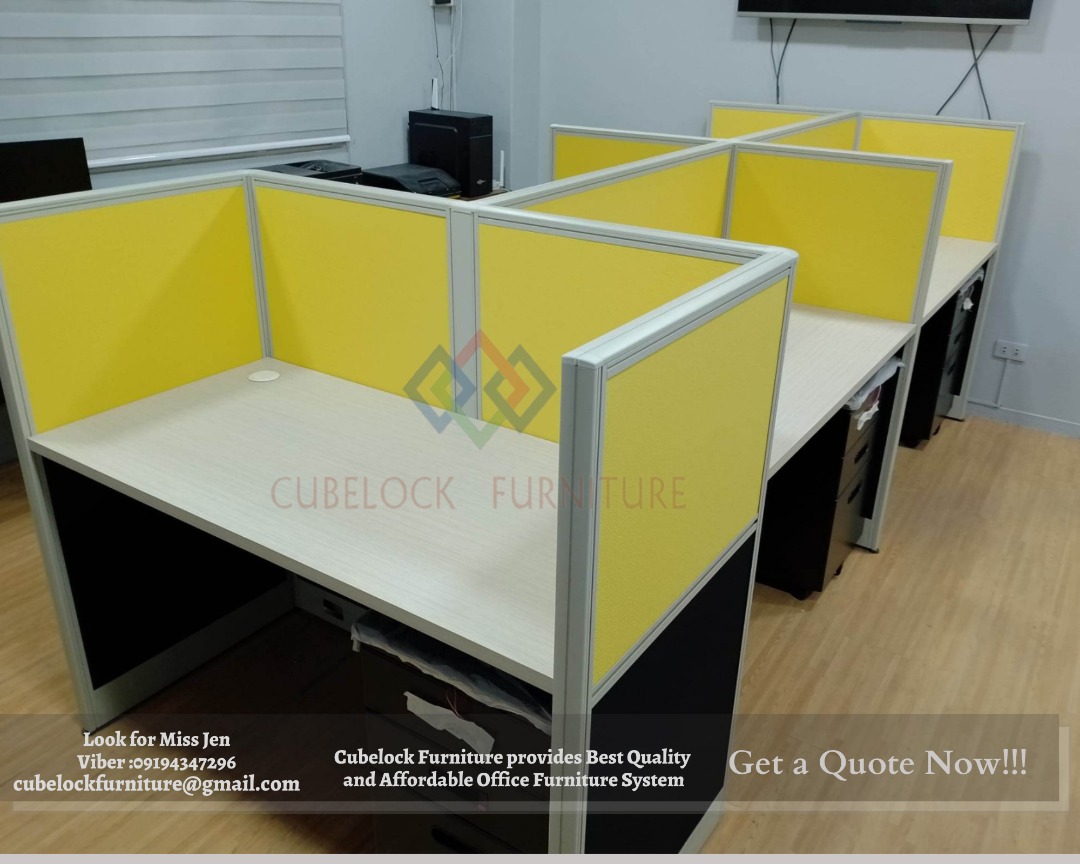Fishbone Type -Modular Office Partitions and Tables on Carousell