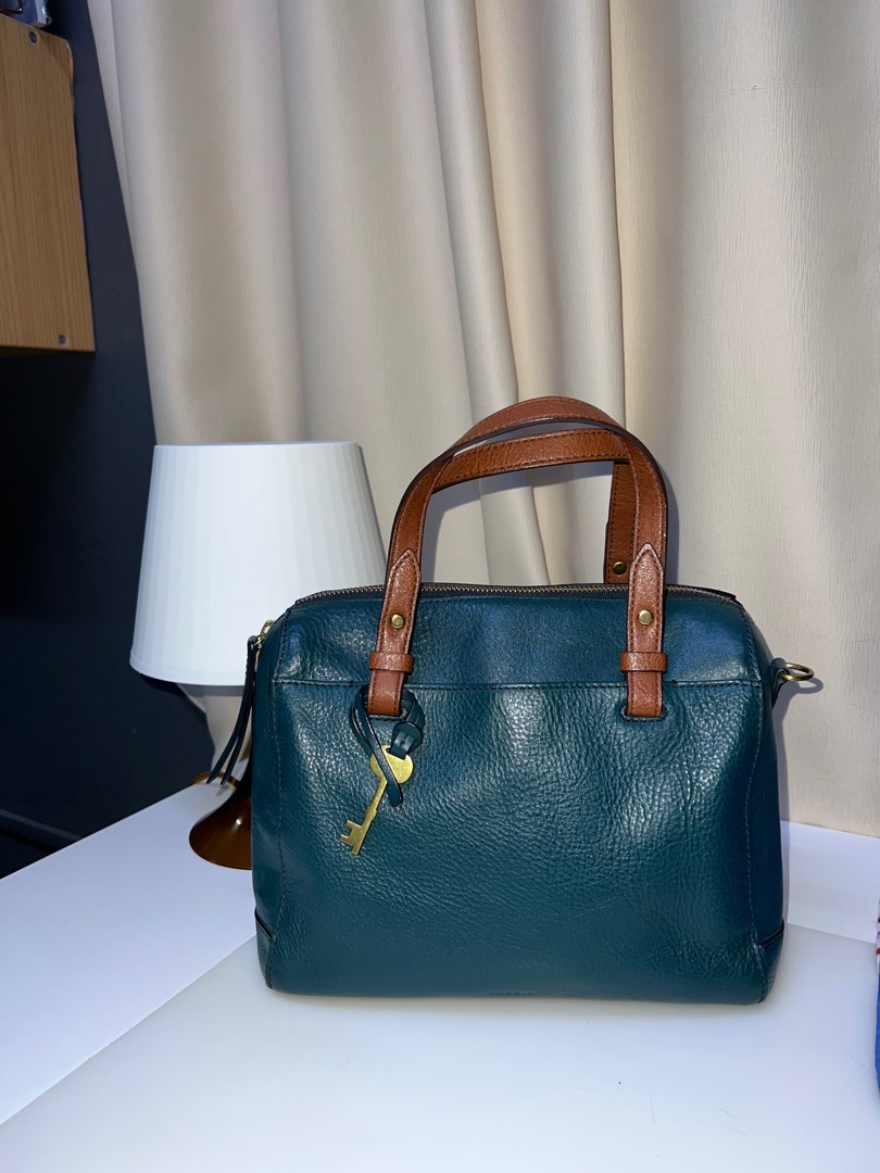Fossil rachel shop satchel blue