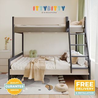 (Free Installation) Northern Nordic Children's Bunk Bed Series/bed frame/staircase/wardrobe/ladder