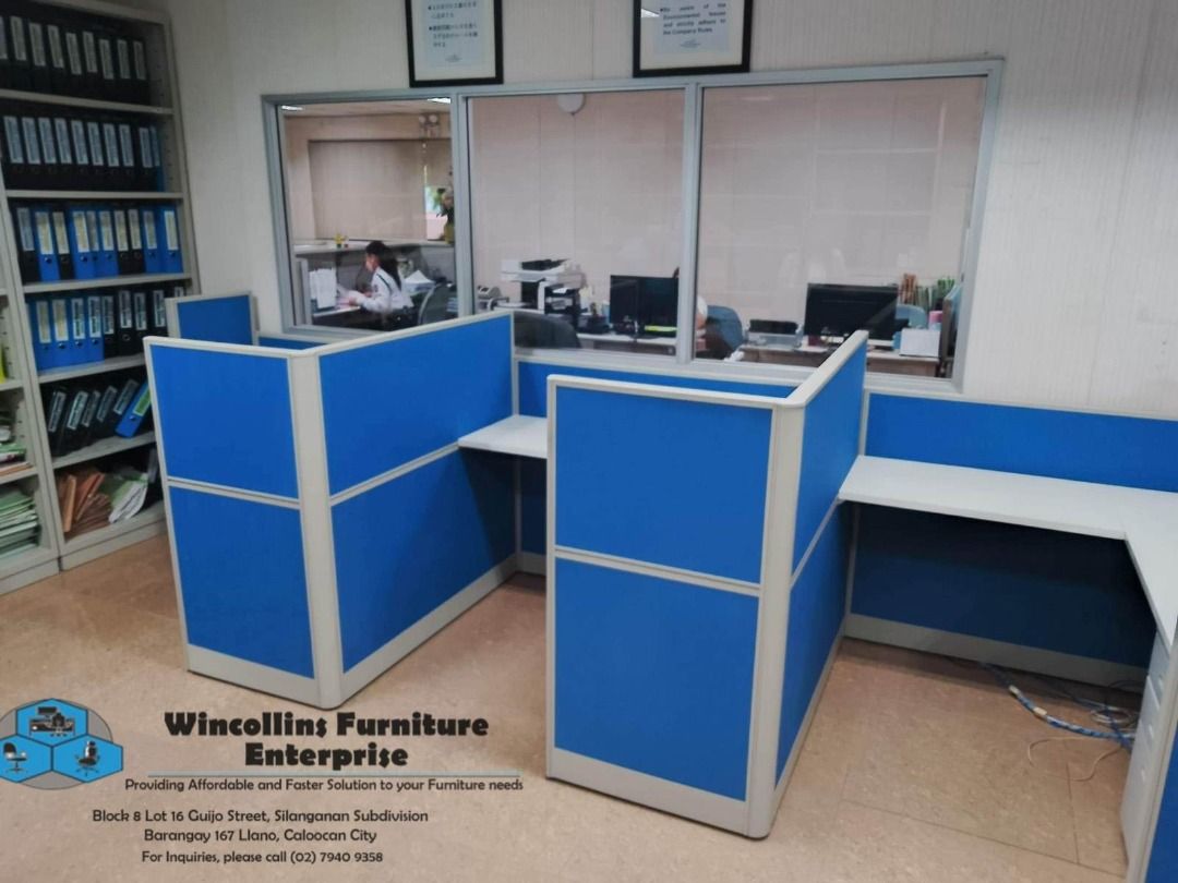 FULL FABRIC OFFICE WORKSTATION CUBICLES, Furniture & Home Living