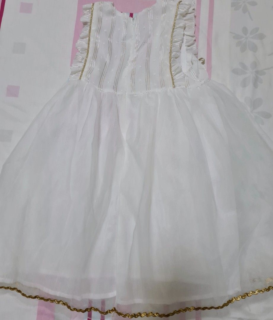Girls White dress Babies Kids Babies Kids Fashion on Carousell