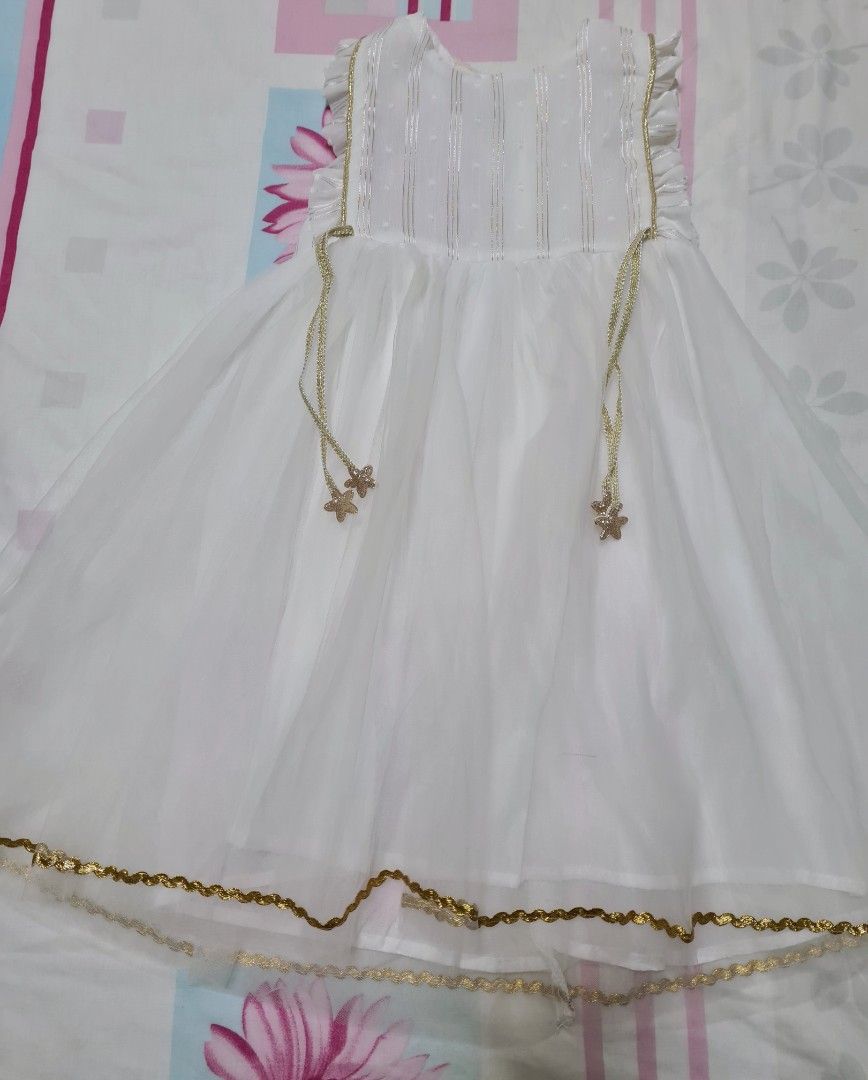 White frock for outlet 7 years girl