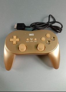 Gold Wii Classic Controller Pro Wii (Rare)