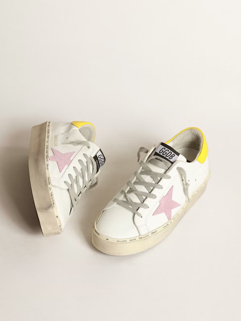Golden Goose Hi Star Pink Suede Star EU 37 Luxury