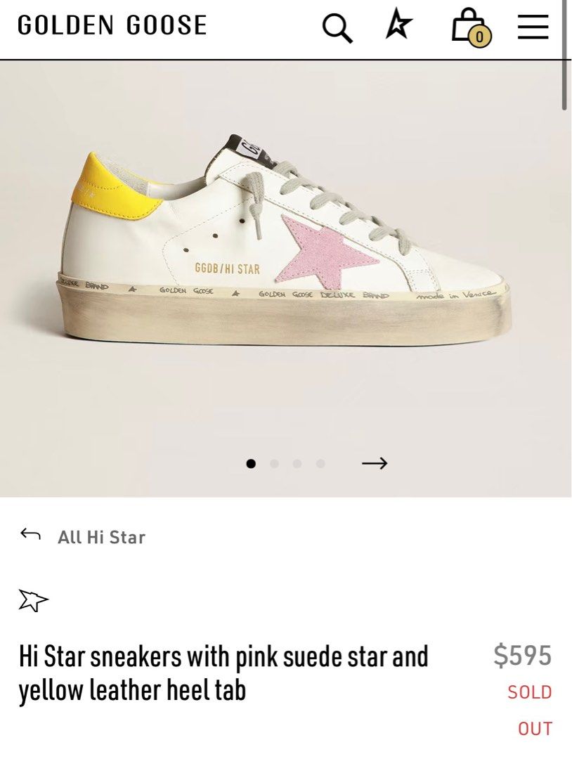 Golden goose hi discount star leather sneakers
