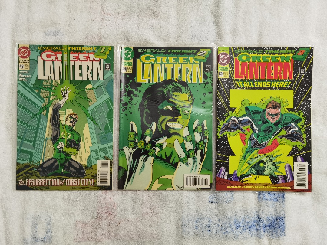 GREEN LANTERN (1990) issue 4850. Emerald Twilight. **1st app of Kyle Rayner. 1st app of