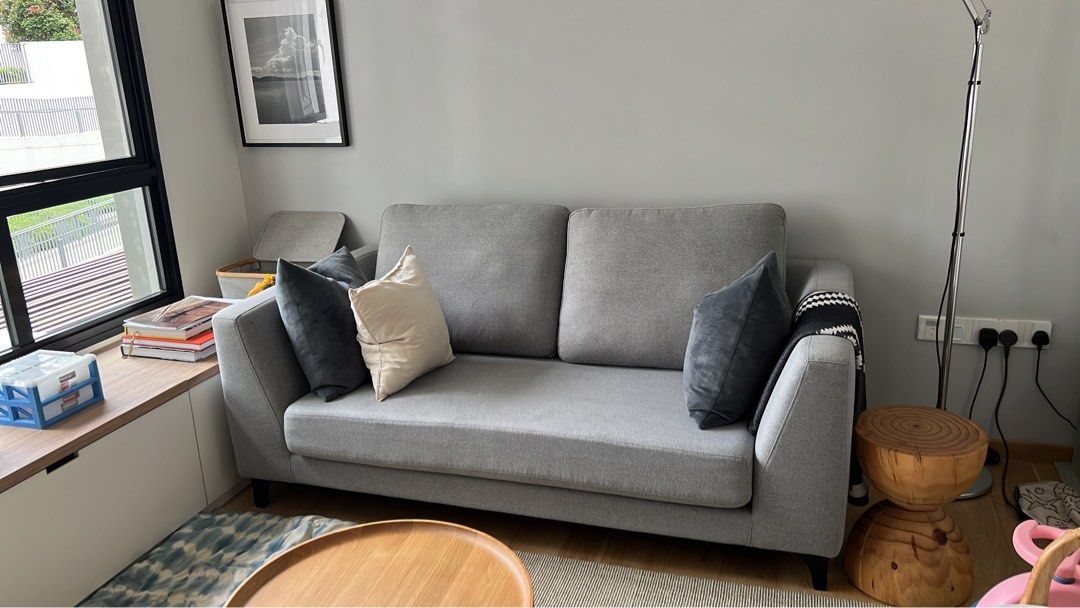 Grey Hammer Sofa 2 seater, Furniture & Home Living, Furniture, Sofas on