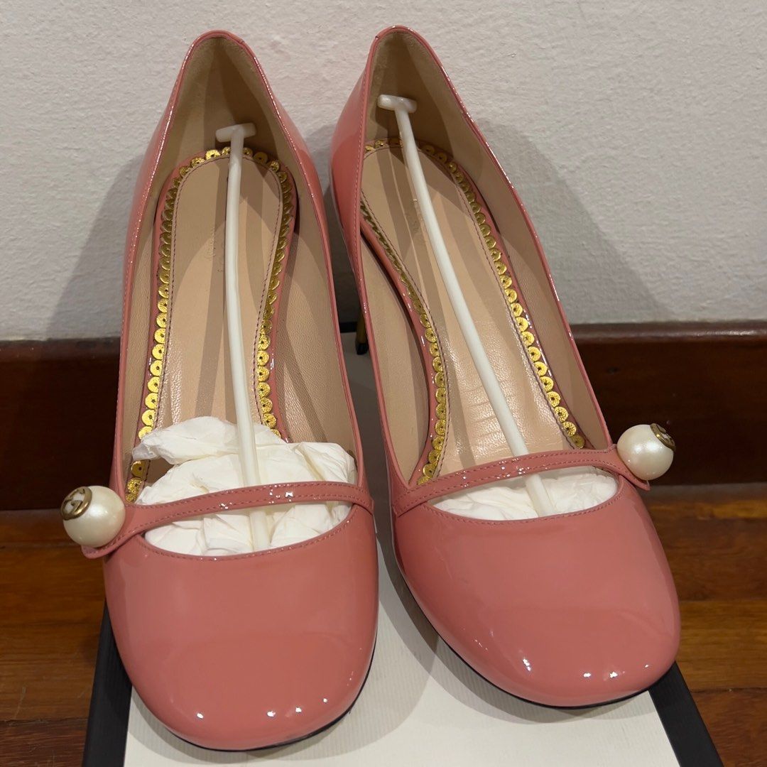 Gucci vernice outlet crystal pumps