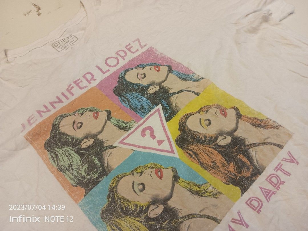 Guess x Jennifer Lopez Men s Fashion Tops Sets Tshirts Polo Shirts on Carousell