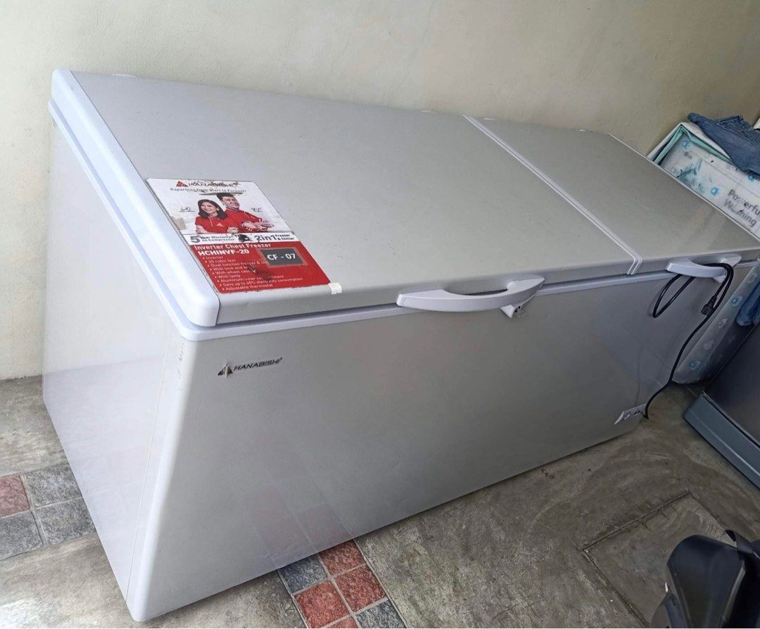Hanabishi Inverter Chest Freezer, TV & Home Appliances, Kitchen