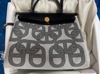 Hermes Evelyne 33 GM Rouge Vif Clemence/Toile Ghw, Luxury, Bags & Wallets  on Carousell