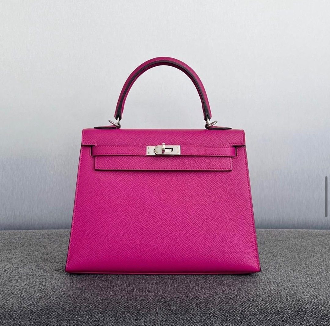 Hermes kelly sales 25 rose pourpre