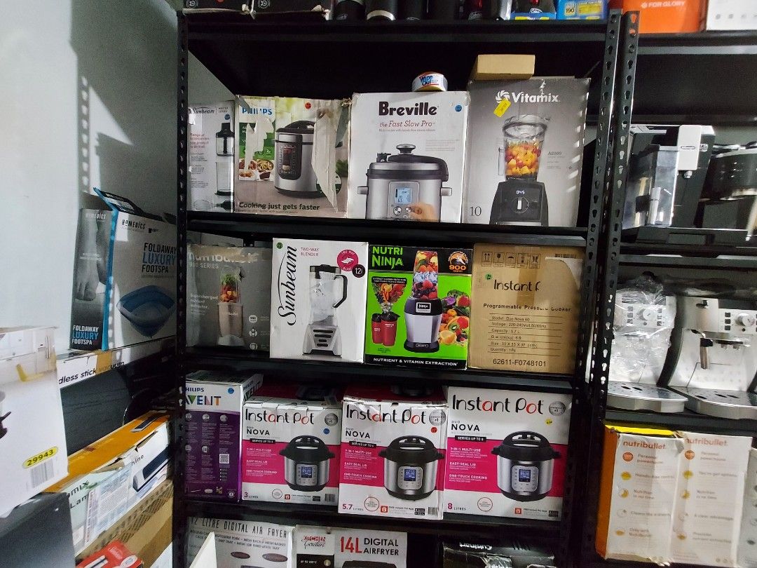 High End Kitchen Appliances (Category: Other Kitchen Appliances) located in Taguig. Submitted by potato_corner (Listing ID 1241124633, Image 1). Description: High End Kitchen Appliances Brands •Breville •Philips •Instant Pot •Vitamix •Nutribullet •Nutri Ninja •Sunbeam Breville Multicooker- 10k Philips Multicooker- 5.5k Instant Pot 5.7L- 5.5k Instant Pot 8L- 6.5k Vitamix Blender- 25k Nutribullet price start at 5k Nitri Ninja- 5k (depends to model)