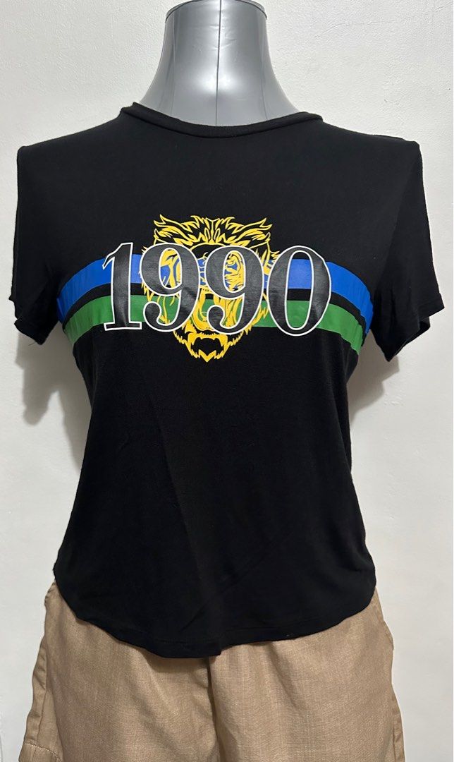 H M DIVIDED 1990 BLACK SHIRT Women s Fashion Tops Shirts on Carousell